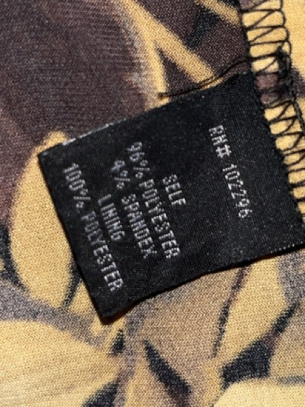 Connected Apparrel Black Midi Dress with Golden Floral Print - Picture 4 of 7